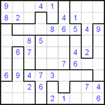 Судоку-пазл 9х9 #4 средний