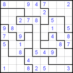 Судоку-пазл 9х9 #5 средний