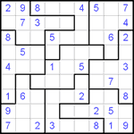 Судоку-пазл 9х9 #7 средний