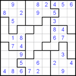 Судоку-пазл 9х9 #10 средний