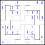 Судоку-пазл 9х9 #13 средний