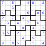 Судоку-пазл 9х9 #19 средний