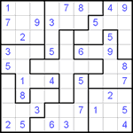 Судоку-пазл 9х9 #20 средний