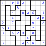 Судоку-пазл 9х9 #22 средний