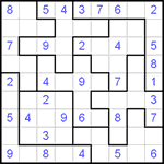 Судоку-пазл 9х9 #26 средний
