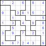 Судоку-пазл 9х9 #28 средний
