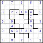 Судоку-пазл 9х9 #30 средний