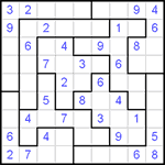 Судоку-пазл 9х9 #31 средний