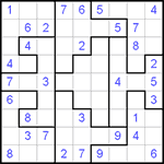 Судоку-пазл 9х9 #32 средний