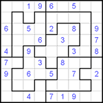 Судоку-пазл 9х9 #33 средний