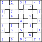 Судоку-пазл 9х9 #34 средний