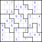 Судоку-пазл 9х9 #36 средний