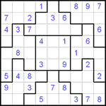 Судоку-пазл 9х9 #38 средний