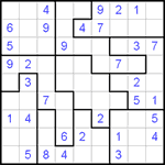 Судоку-пазл 9х9 #39 средний