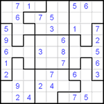 Судоку-пазл 9х9 #40 средний