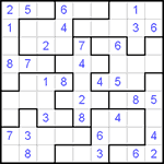 Судоку-пазл 9х9 #41 средний