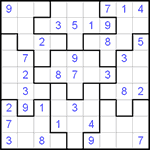 Судоку-пазл 9х9 #42 средний