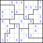 Судоку-пазл 9х9 #43 средний