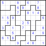 Судоку-пазл 9х9 #45 средний