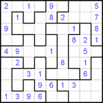 Судоку-пазл 9х9 #46 средний