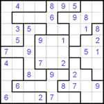 Судоку-пазл 9х9 #47 средний