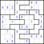 Судоку-пазл 9х9 #48 средний