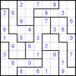 Судоку-пазл 9х9 #49 средний