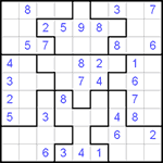 Судоку-пазл 9х9 #50 средний