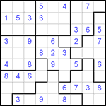 Судоку-пазл 9х9 #51 средний