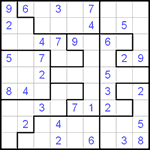 Судоку-пазл 9х9 #54 средний