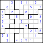 Судоку-пазл 9х9 #56 средний