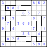 Судоку-пазл 9х9 #57 средний