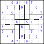 Судоку-пазл 9х9 #60 средний