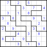 Судоку-пазл 9х9 #2 трудный