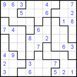Судоку-пазл 9х9 #3 трудный