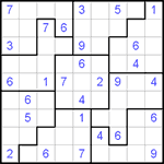 Судоку-пазл 9х9 #8 трудный