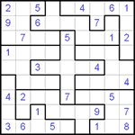 Судоку-пазл 9х9 #9 трудный