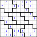 Судоку-пазл 9х9 #14 трудный