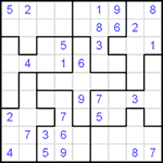 Судоку-пазл 9х9 #15 трудный