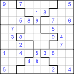 Судоку-пазл 9х9 #20 трудный