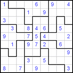 Судоку-пазл 9х9 #23 трудный