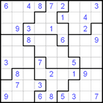 Судоку-пазл 9х9 #24 трудный