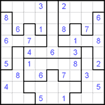 Судоку-пазл 9х9 #26 трудный