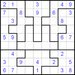 Судоку-пазл 9х9 #29 трудный