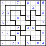 Судоку-пазл 9х9 #30 трудный