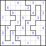 Судоку-пазл 9х9 #41 трудный