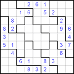 Судоку-пазл 9х9 #43 трудный