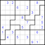 Судоку-пазл 9х9 #47 трудный