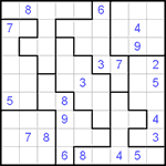 Судоку-пазл 9х9 #52 трудный