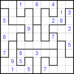 Судоку-пазл 9х9 #56 трудный